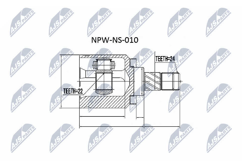 Joint Kit, drive shaft - NPW-NS-010 NTY