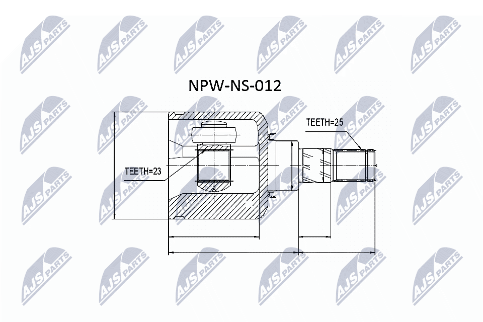 Gelenksatz, Antriebswelle - NPW-NS-012 NTY