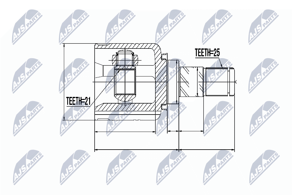 Gelenksatz, Antriebswelle - NPW-NS-015 NTY