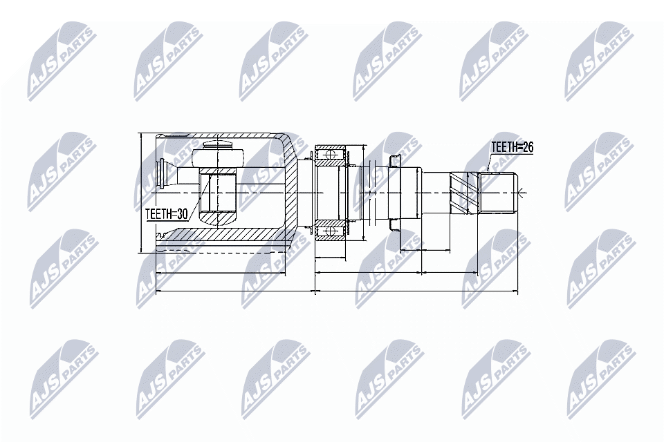 Joint Kit, drive shaft - NPW-NS-021 NTY