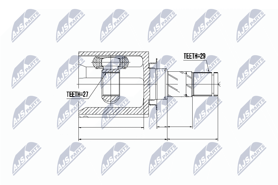 Gelenksatz, Antriebswelle - NPW-NS-035 NTY