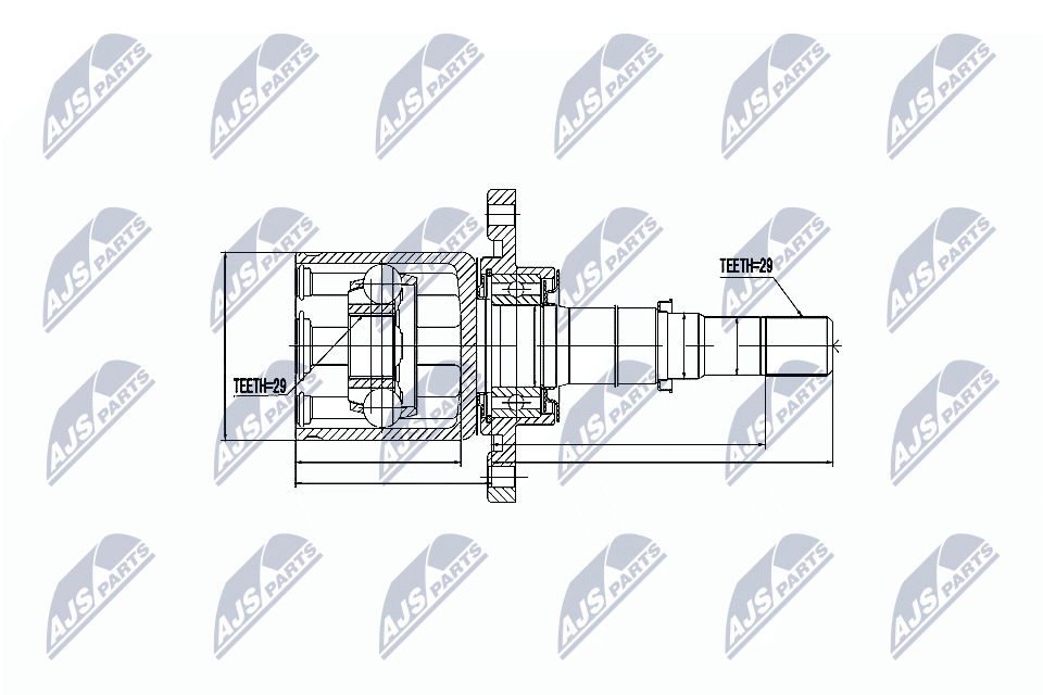 Gelenksatz, Antriebswelle - NPW-NS-045 NTY