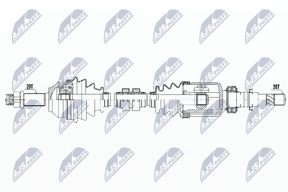 Albero motore/Semiasse - NPW-NS-070 NTY