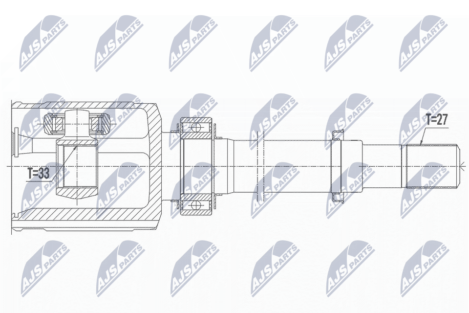 Kit giunti, Semiasse - NPW-NS-081 NTY