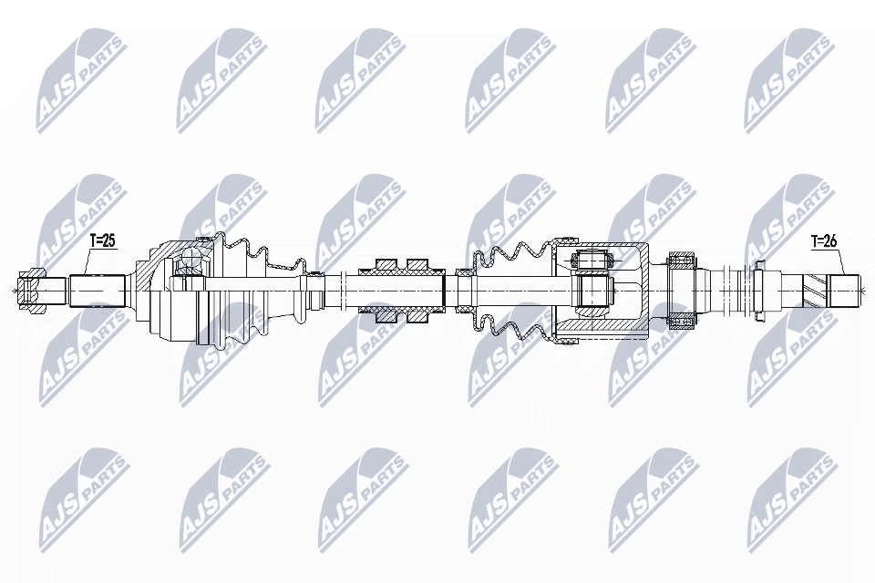 Albero motore/Semiasse - NPW-NS-102 NTY