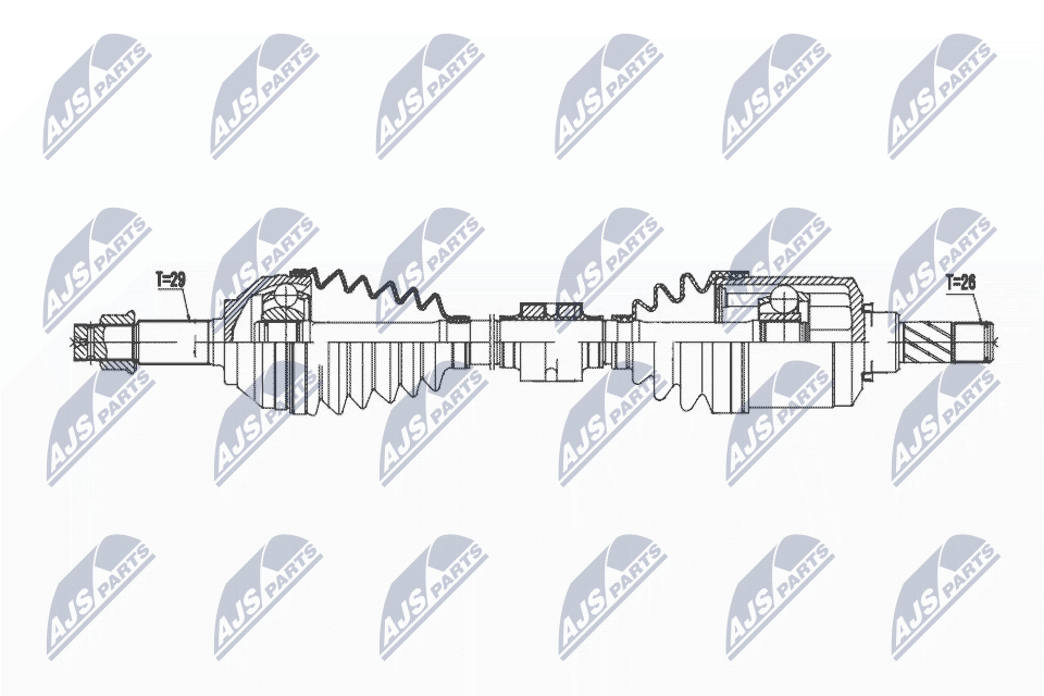 Drive Shaft - NPW-NS-168 NTY