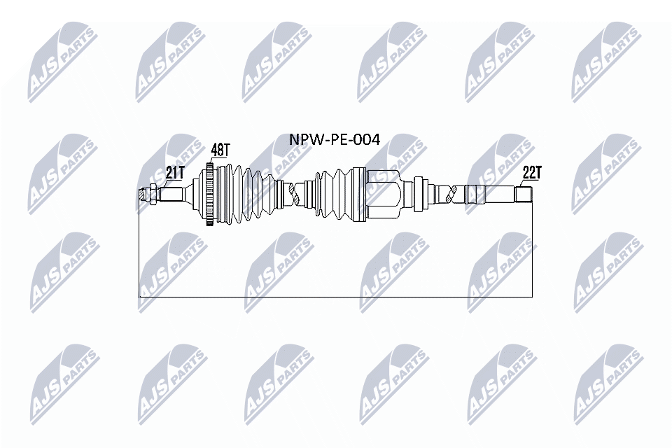 Albero motore/Semiasse - NPW-PE-004 NTY