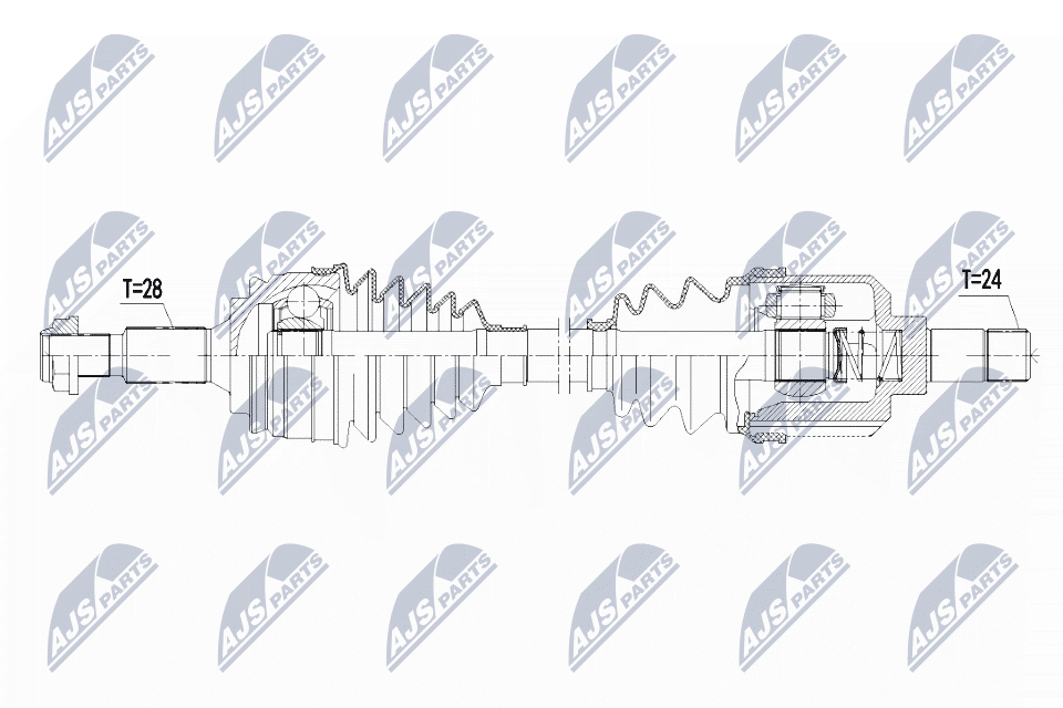 Albero motore/Semiasse - NPW-PE-021 NTY