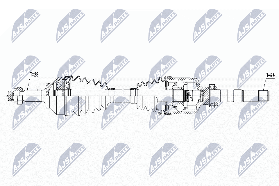 Albero motore/Semiasse - NPW-PE-029 NTY