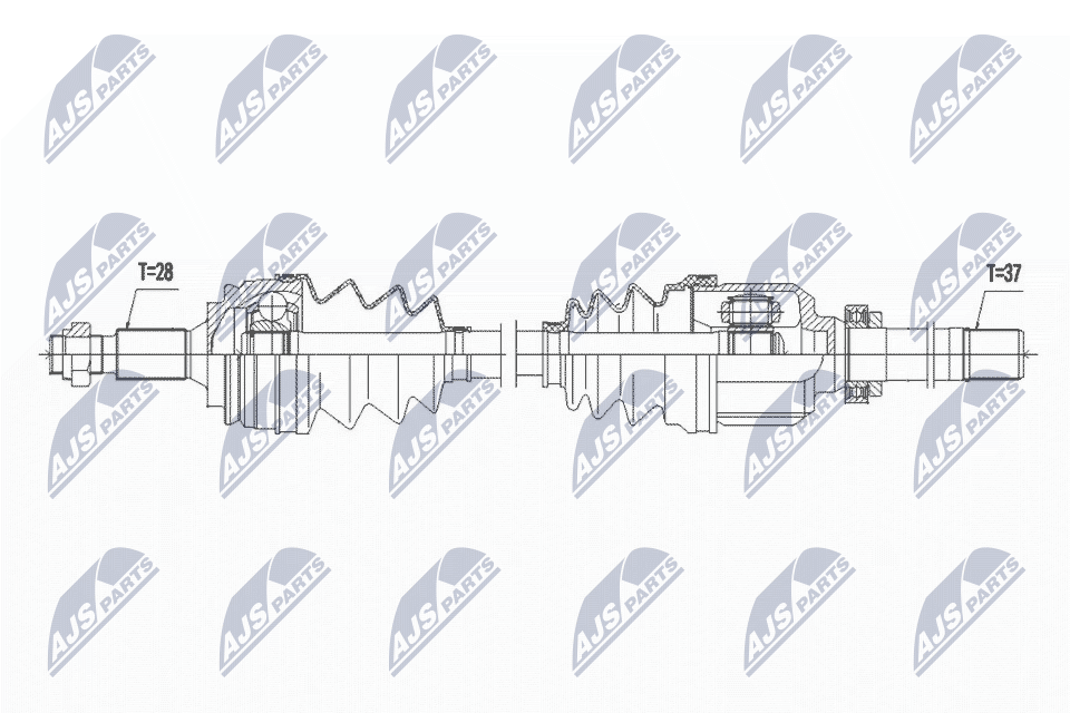 Albero motore/Semiasse - NPW-PE-073 NTY