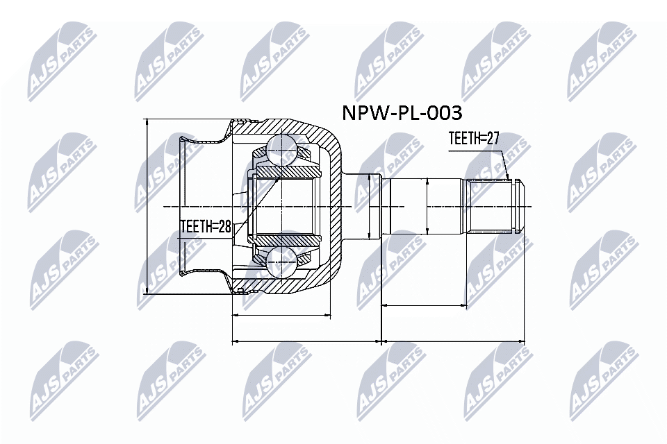 Joint Kit, drive shaft - NPW-PL-003 NTY