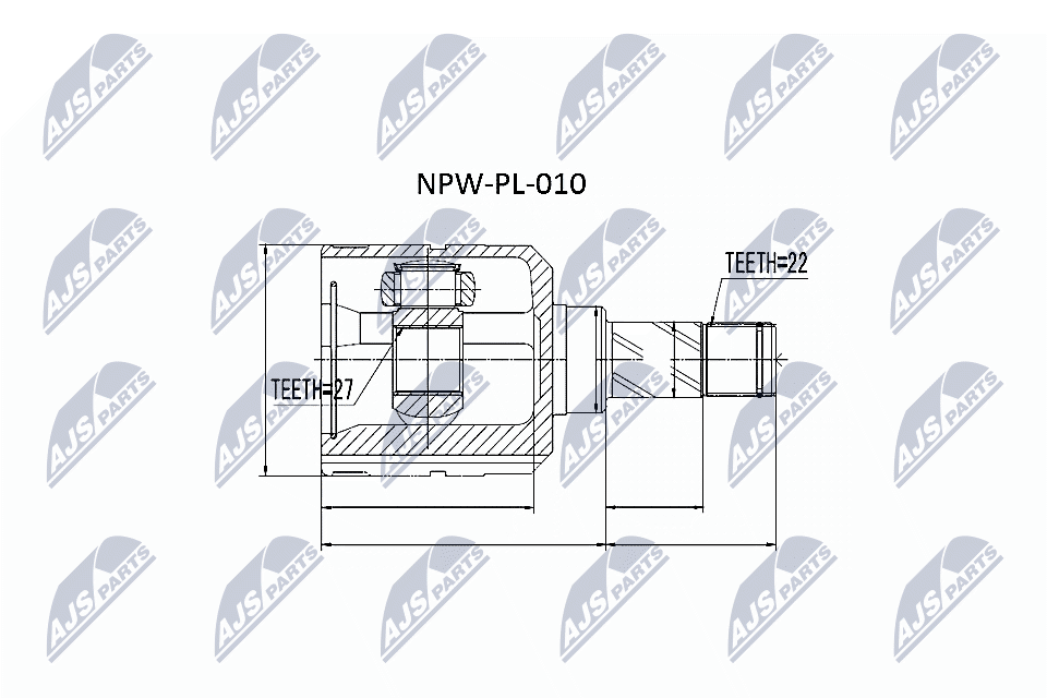 jungčių komplektas, kardaninis velenas - NPW-PL-010 NTY