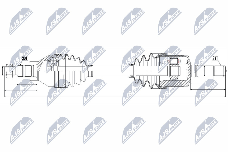 kardaninis velenas - NPW-PL-033 NTY