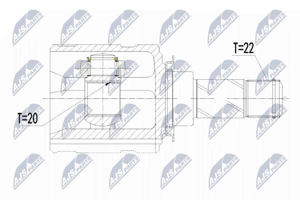 Kit giunti, Semiasse - NPW-PL-051 NTY
