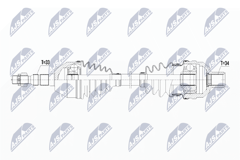 kardaninis velenas - NPW-PL-055 NTY