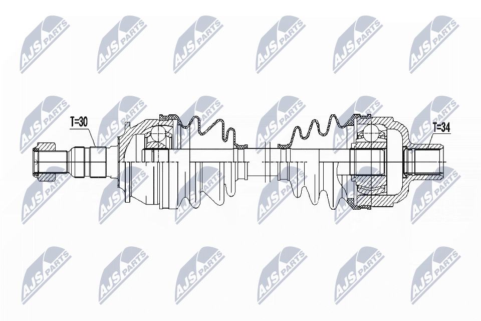 kardaninis velenas - NPW-PL-083 NTY