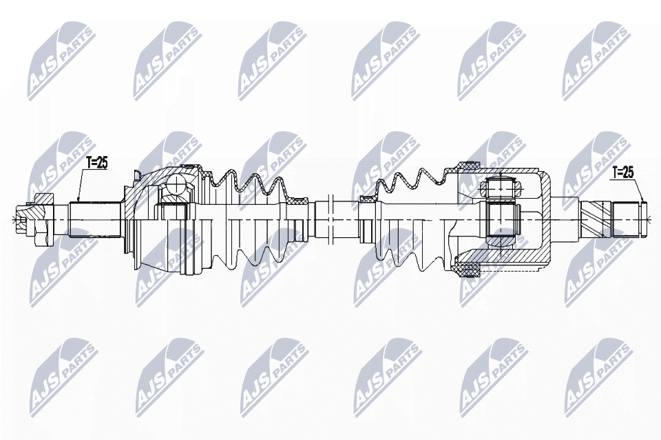 Albero motore/Semiasse - NPW-PL-127 NTY