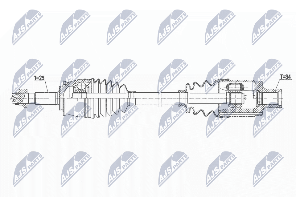 Приводной вал - NPW-PL-147 NTY