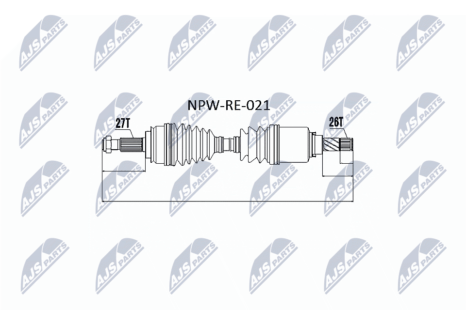 Приводной вал - NPW-RE-021 NTY