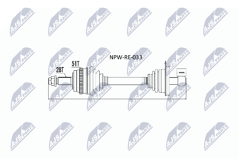 Albero motore/Semiasse - NPW-RE-033 NTY