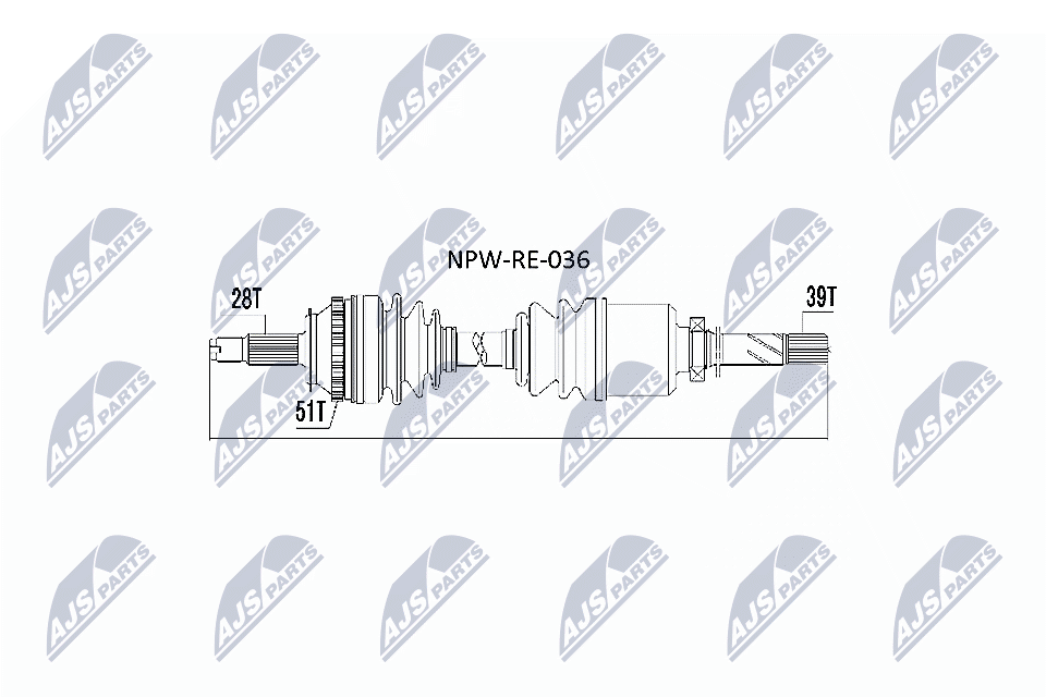Drive Shaft - NPW-RE-036 NTY