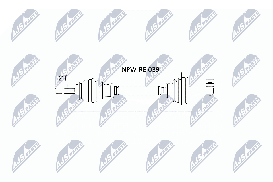 Albero motore/Semiasse - NPW-RE-039 NTY