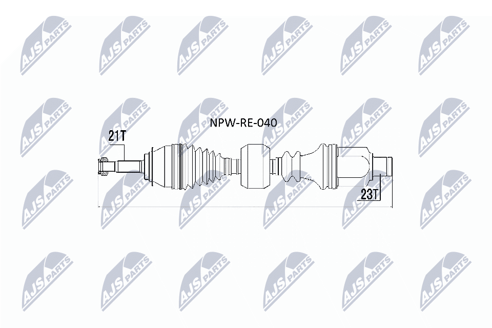 kardaninis velenas - NPW-RE-040 NTY