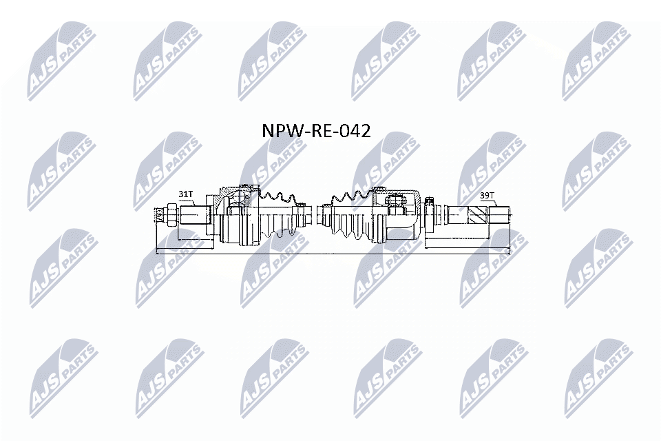 Albero motore/Semiasse - NPW-RE-042 NTY