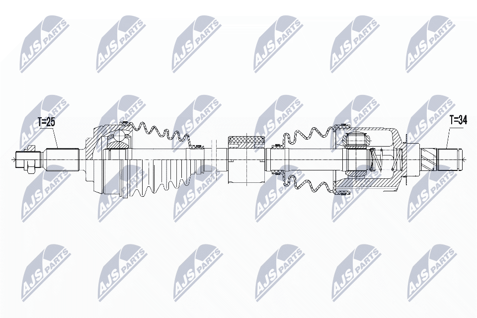 Albero motore/Semiasse - NPW-RE-061 NTY