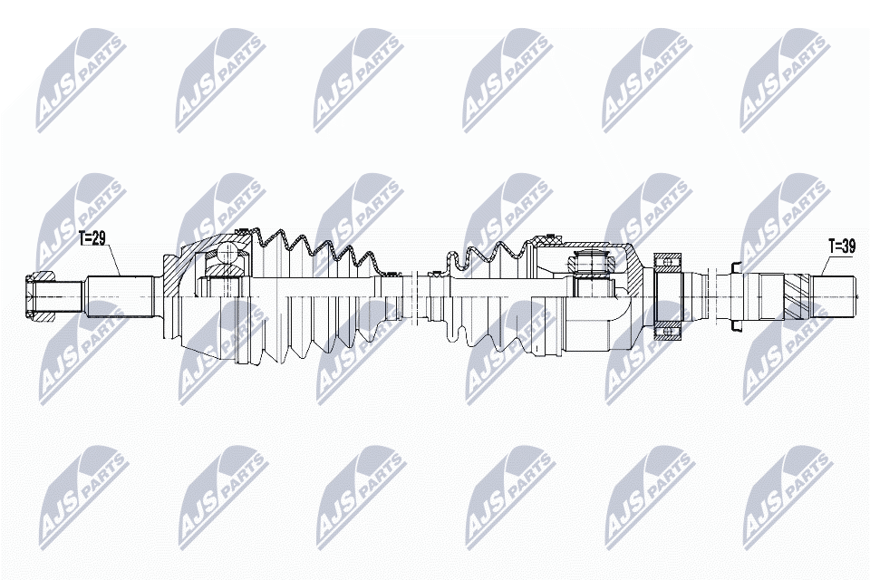 Приводной вал - NPW-RE-075 NTY