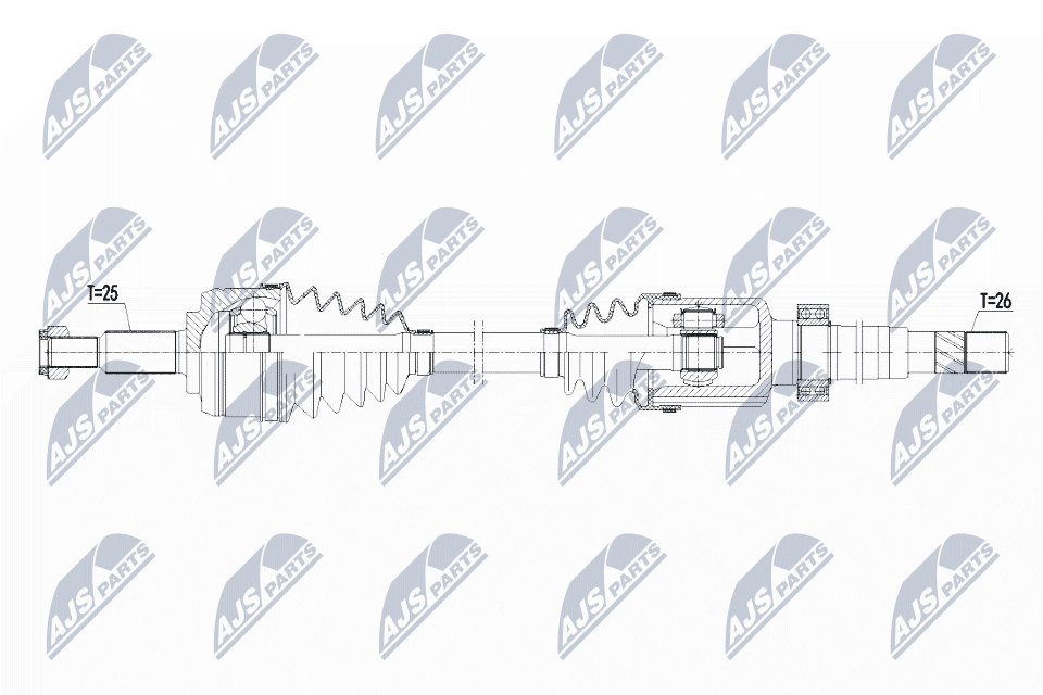 Albero motore/Semiasse - NPW-RE-103 NTY