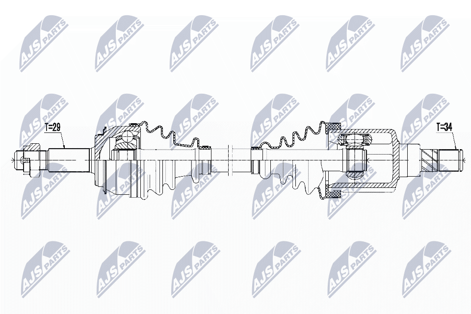 Приводной вал - NPW-RE-124 NTY