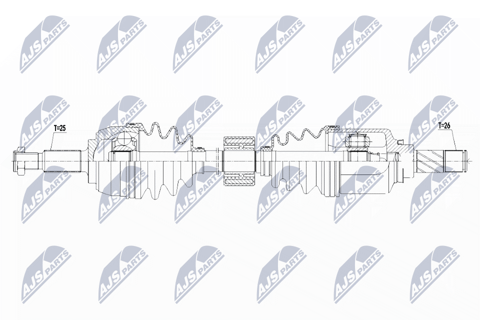 Albero motore/Semiasse - NPW-RE-134 NTY
