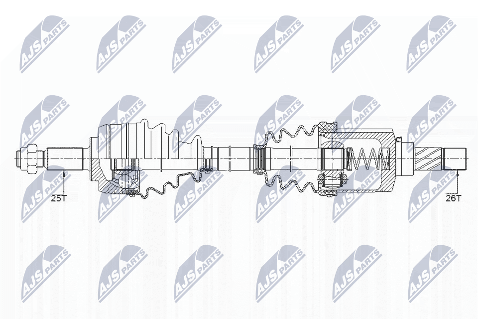 Albero motore/Semiasse - NPW-RE-147 NTY