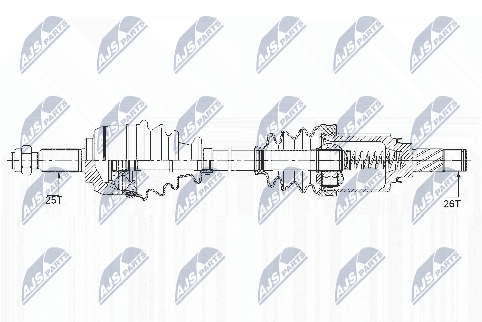 Albero motore/Semiasse - NPW-RE-148 NTY