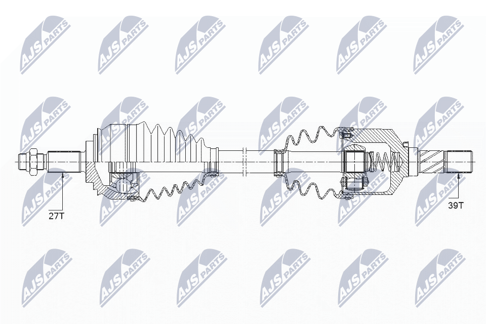 kardaninis velenas - NPW-RE-154 NTY