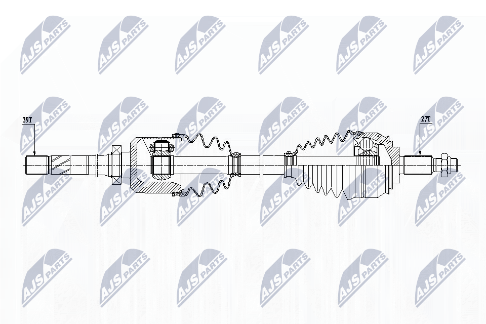 kardaninis velenas - NPW-RE-155 NTY