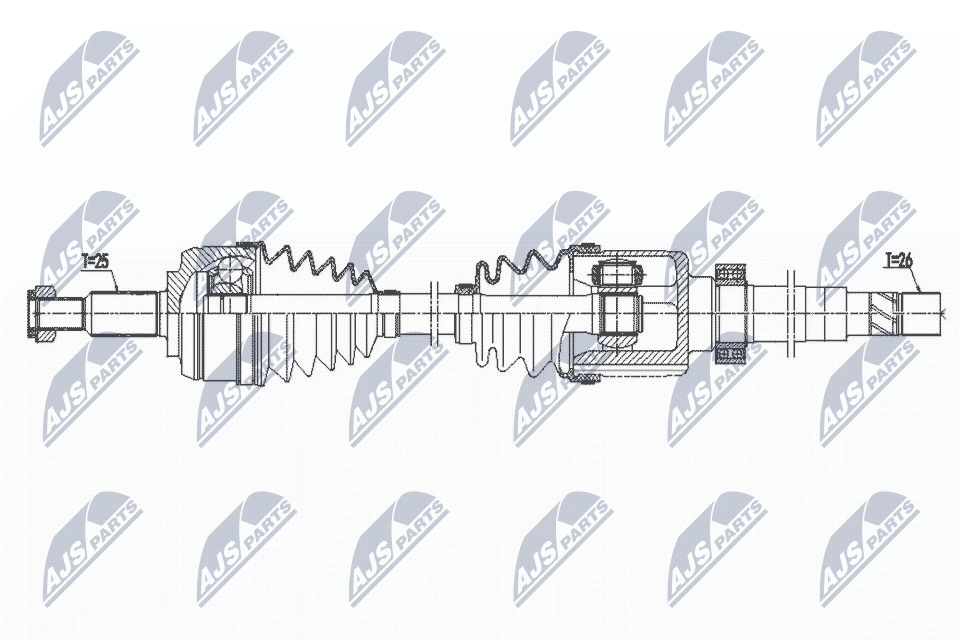 Albero motore/Semiasse - NPW-RE-169 NTY