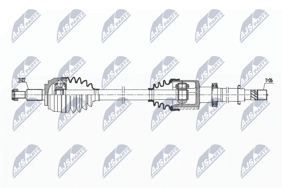 kardaninis velenas - NPW-RE-174 NTY