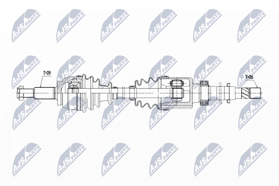 Albero motore/Semiasse - NPW-RE-198 NTY
