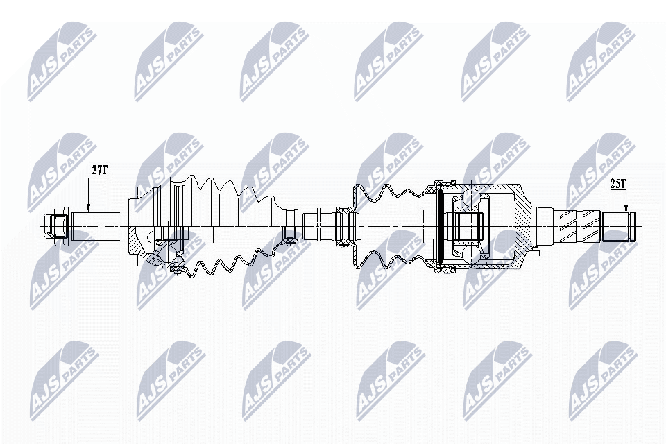 Albero motore/Semiasse - NPW-SB-019 NTY