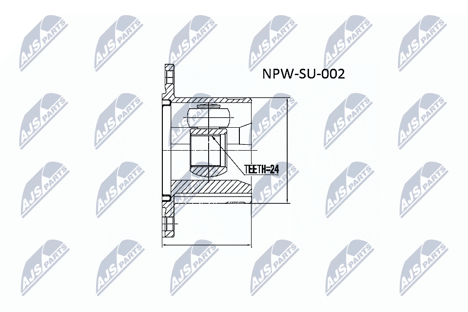 jungčių komplektas, kardaninis velenas - NPW-SU-002 NTY