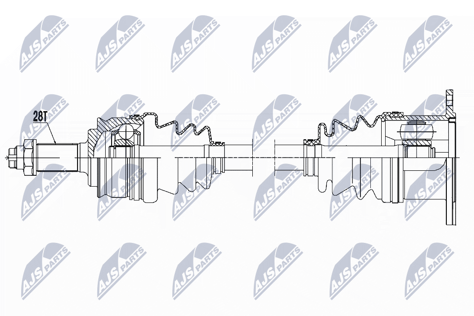 Albero motore/Semiasse - NPW-SU-023 NTY