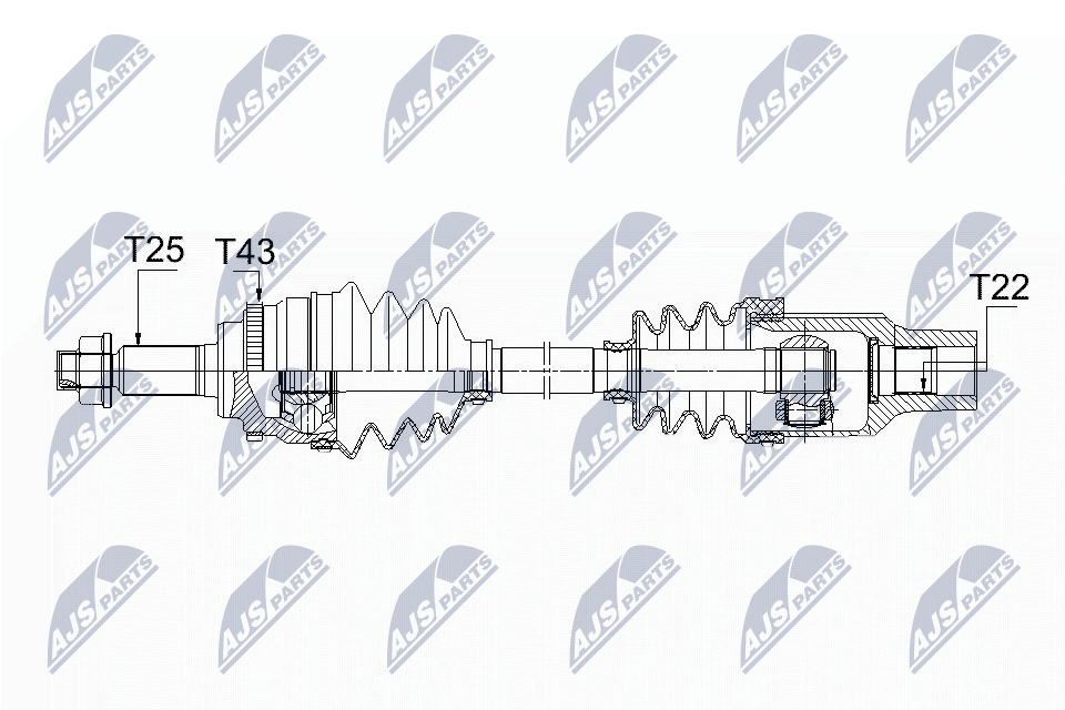 Drive Shaft - NPW-SU-025 NTY