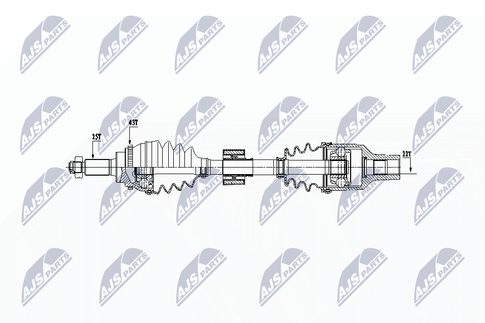 Albero motore/Semiasse - NPW-SU-027 NTY