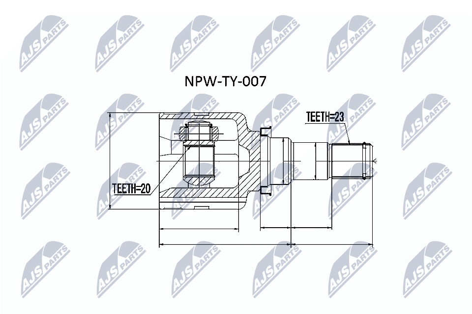 Joint Kit, drive shaft - NPW-TY-007 NTY