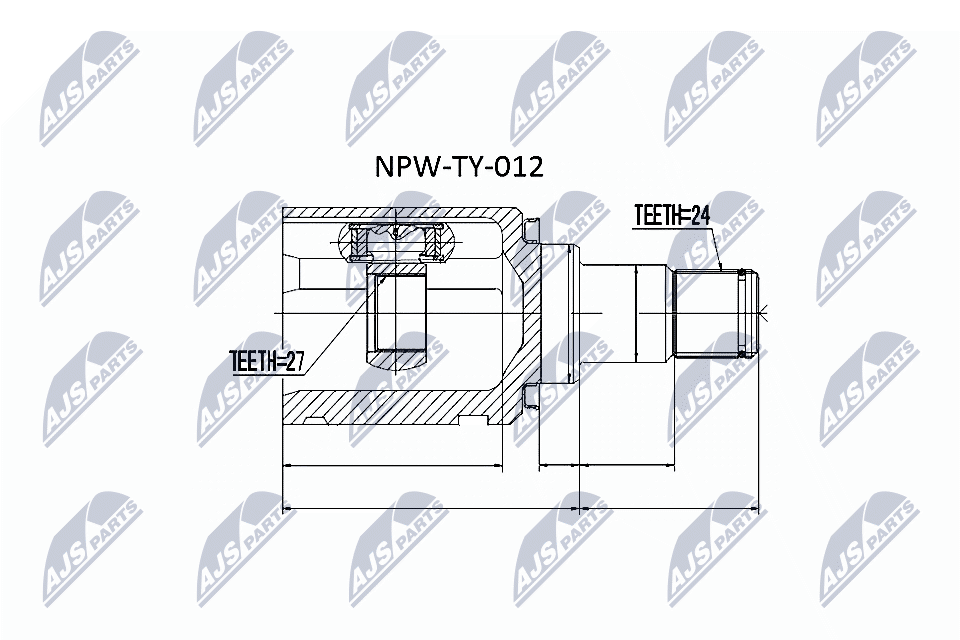 Joint Kit, drive shaft - NPW-TY-012 NTY