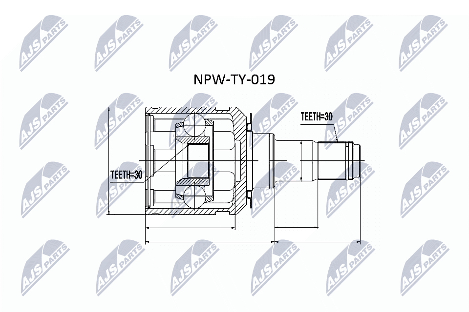 Joint Kit, drive shaft - NPW-TY-019 NTY