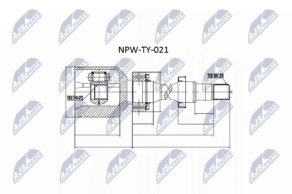 Joint Kit, drive shaft - NPW-TY-021 NTY