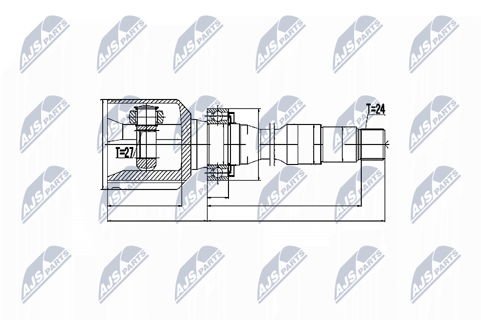 Gelenksatz, Antriebswelle - NPW-TY-029 NTY